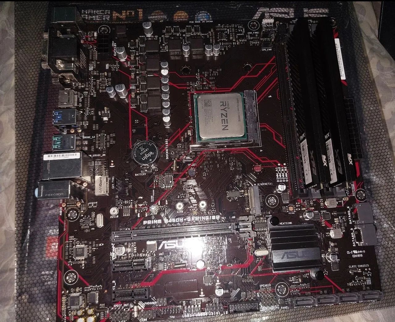 Placa mãe Asus B450M Gaming Br (LEIA DESCRIÇÃO)