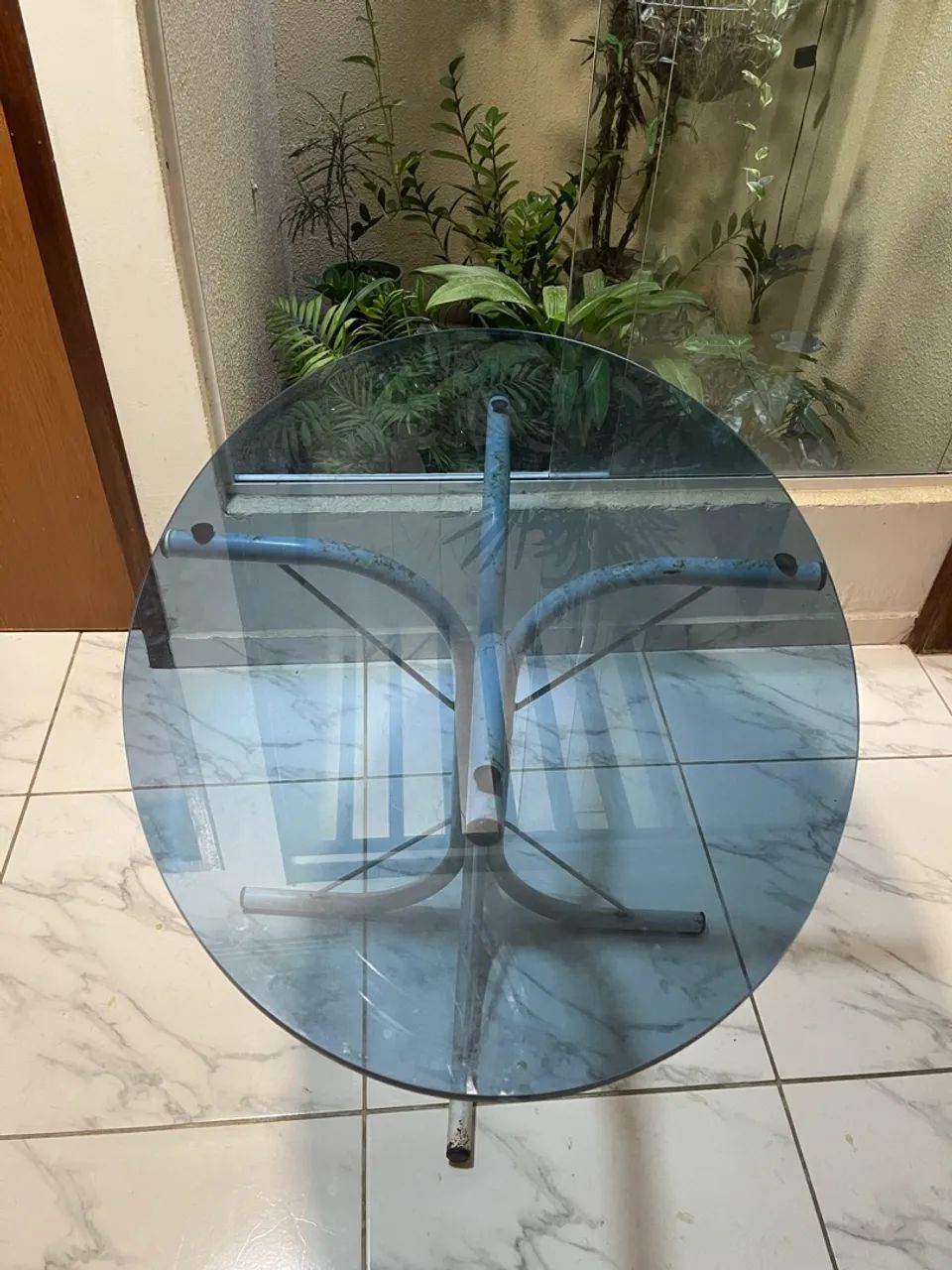Mesa de vidro tampo oval  - Foto 5