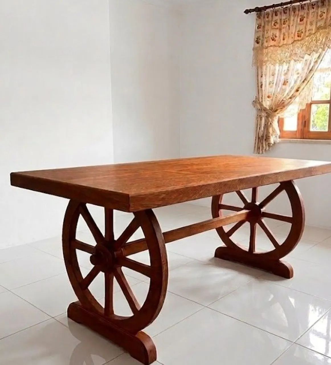 Mesa de Angelim pedra madeira maciça - Foto 2