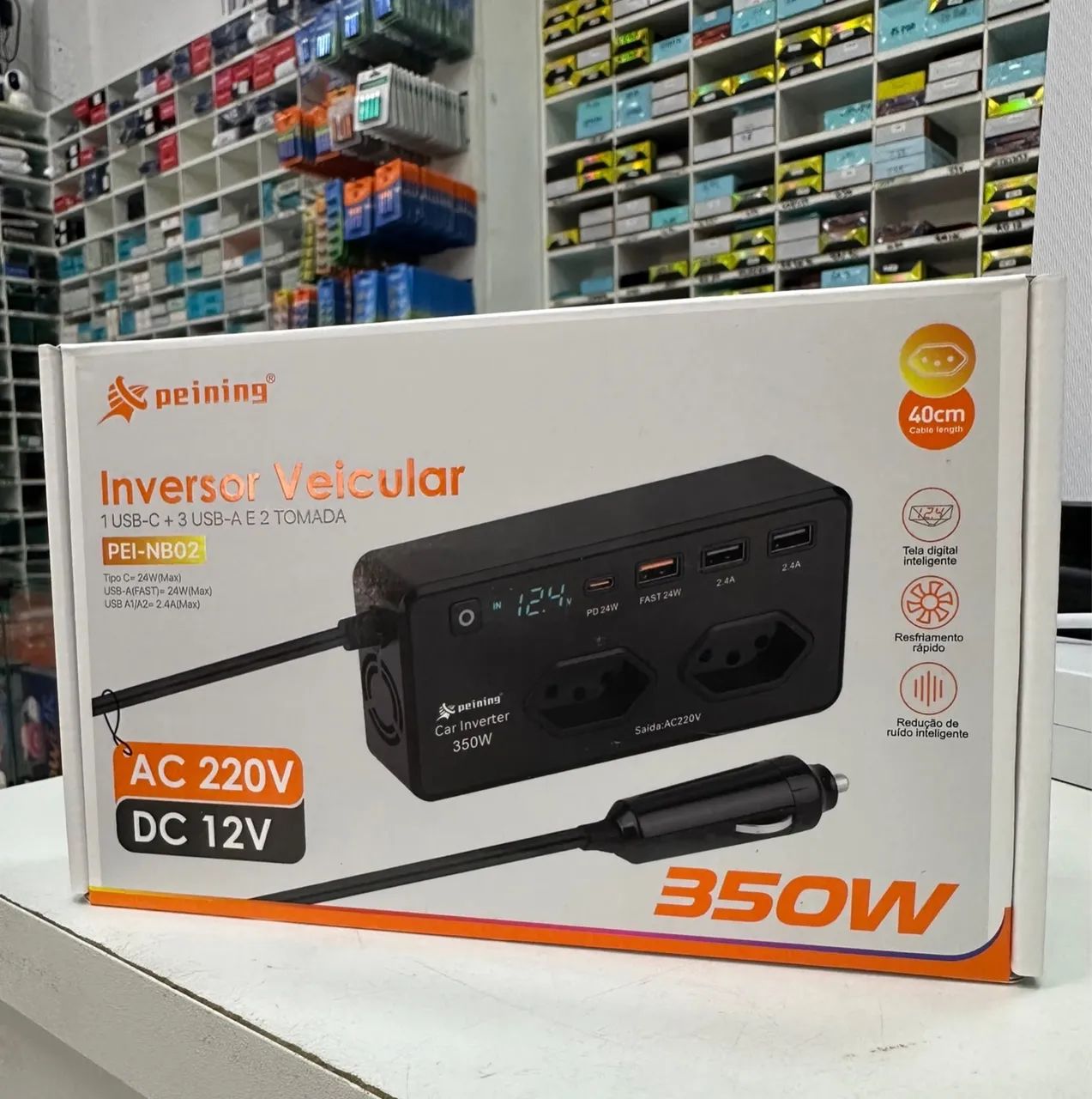 Inversor veicular 350w