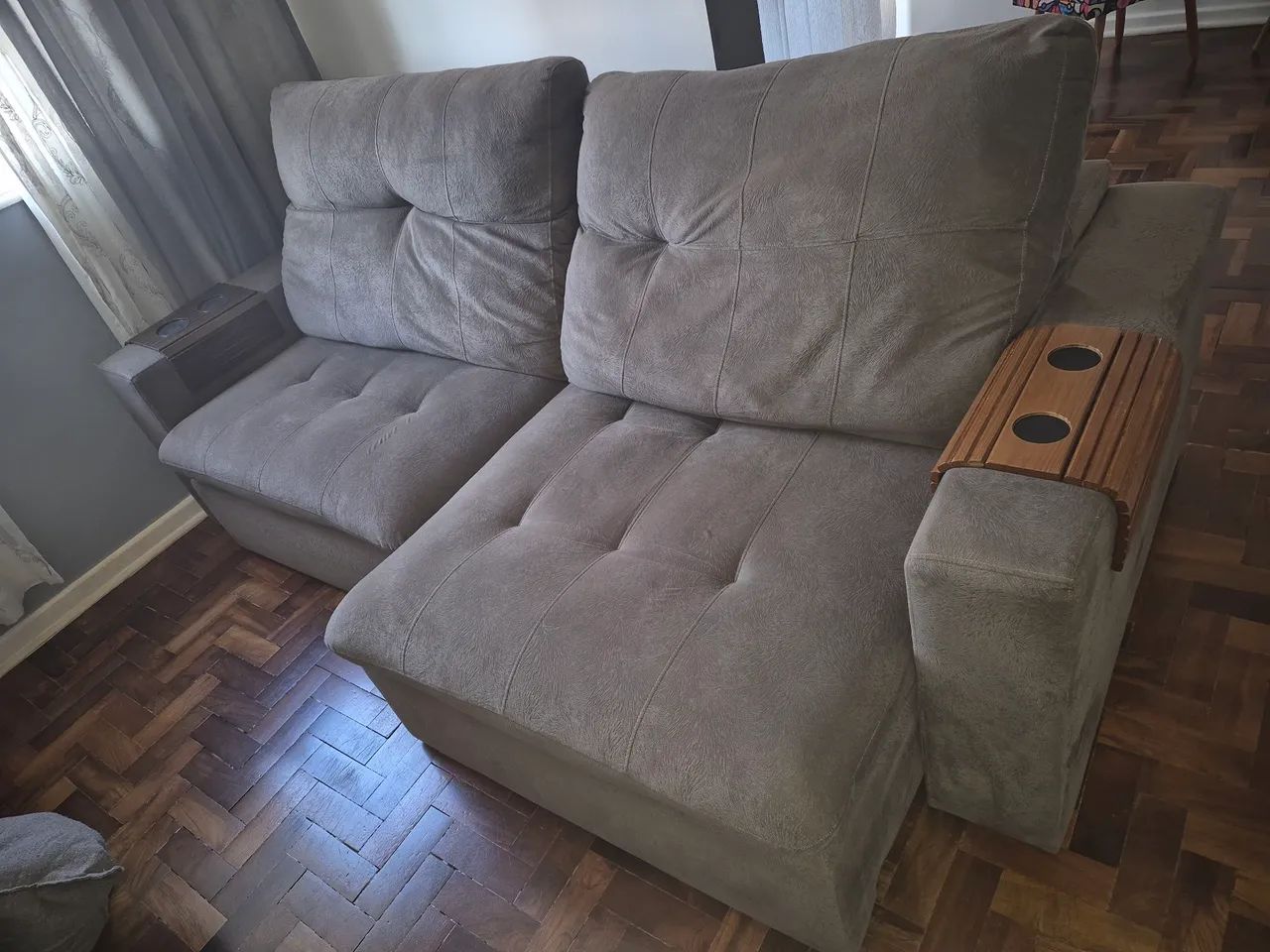 Sofa retrátil 3,0m Bom.estado. - Foto 4