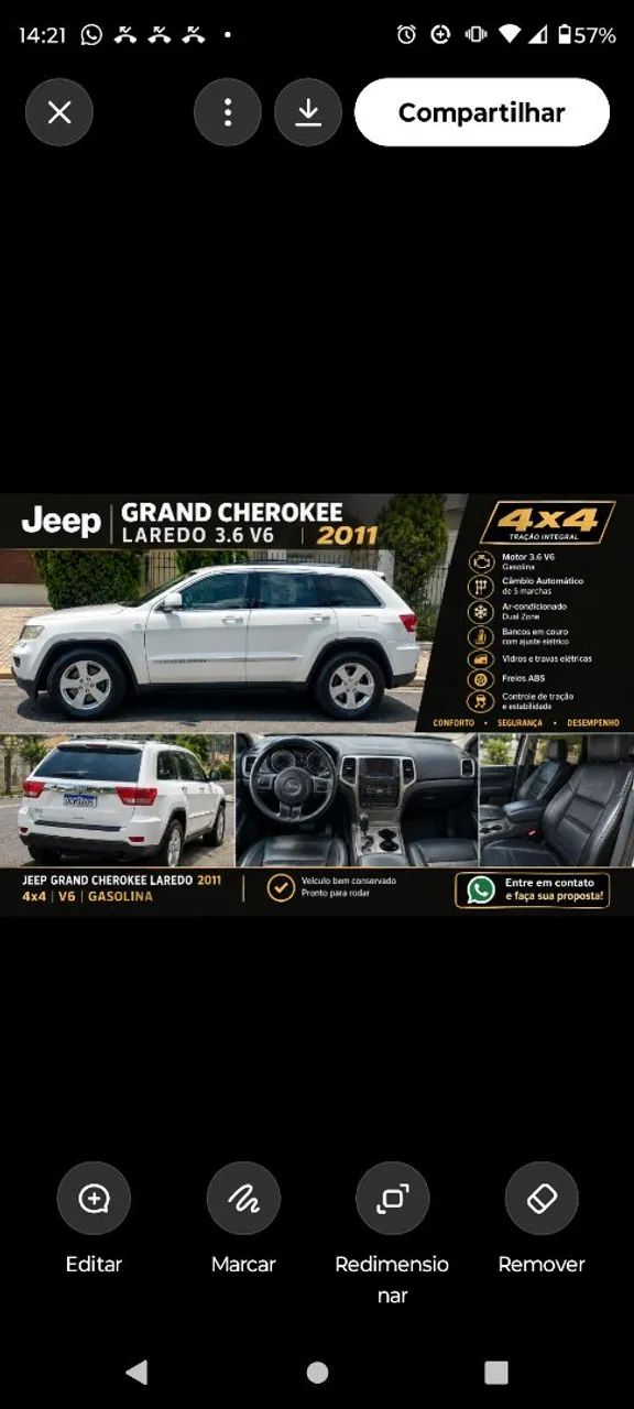 Jeep Grand Cherokee GRAND CHEROKEE LAREDO 3.6 4X4 V6 AUT. 2011