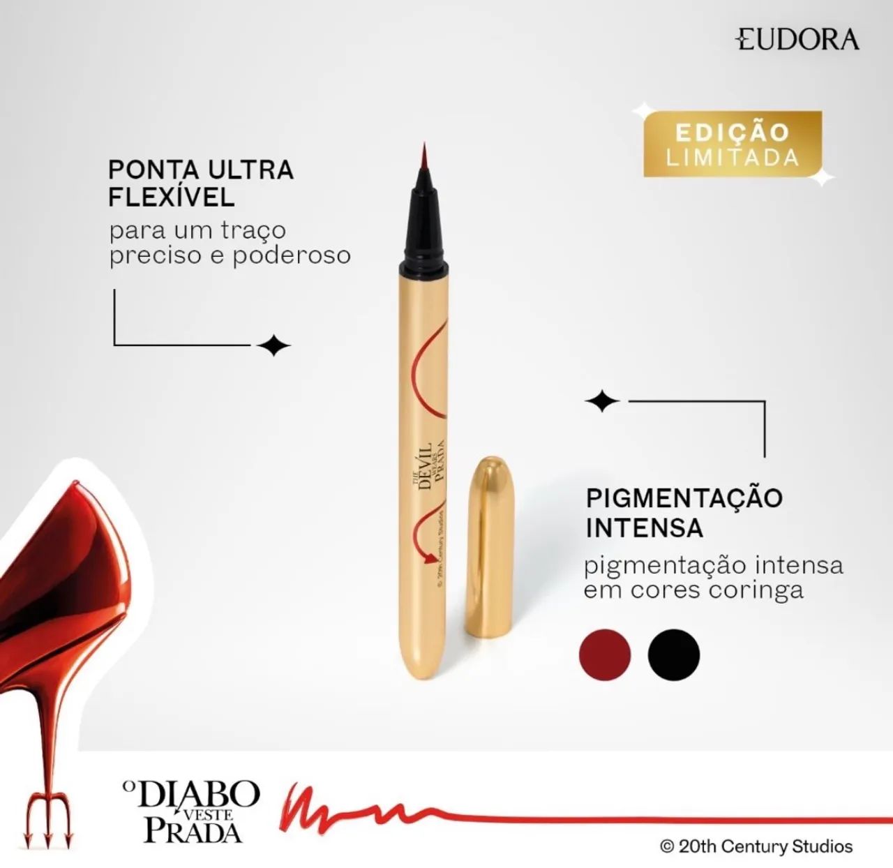 Kit presente maquiagem eudora o diabo veste prada   - Foto 3