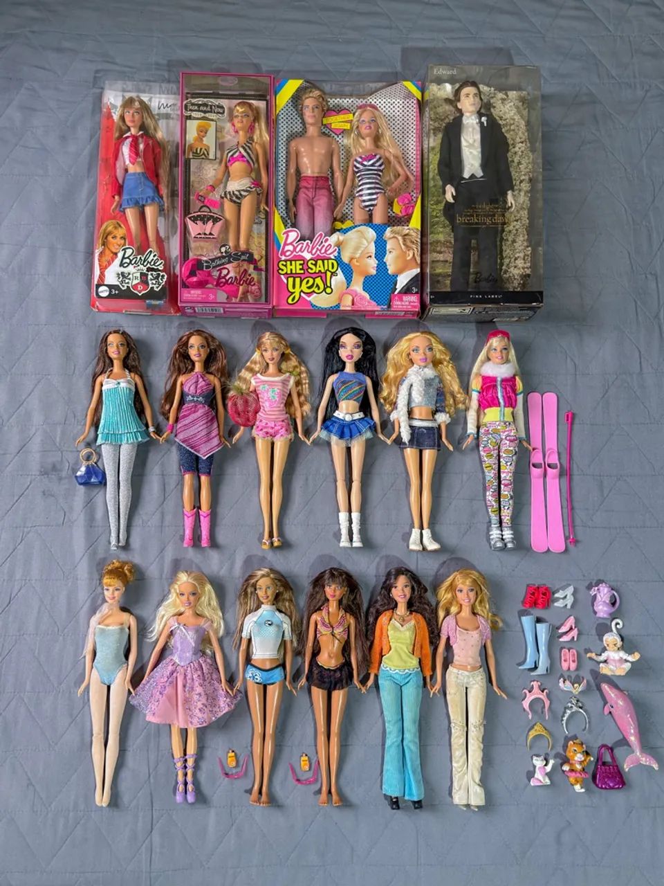 Barbie e acessórios 