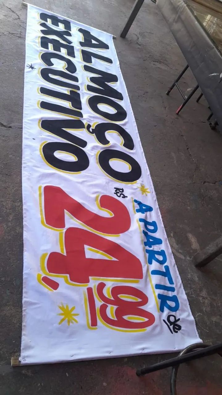 FAIXAS TECIDO BRANCO PERSONALIZADO - Foto 2