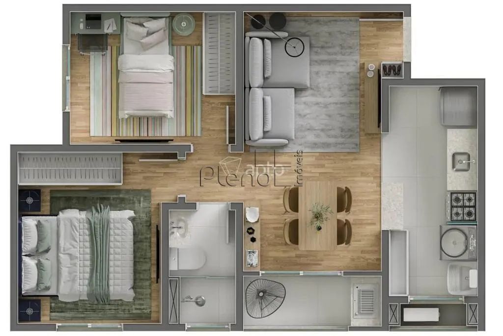 Apartamento à venda em Campinas, Jardim Eulina, com 2 quartos, com 46 m², Mount Vernon - Foto 4