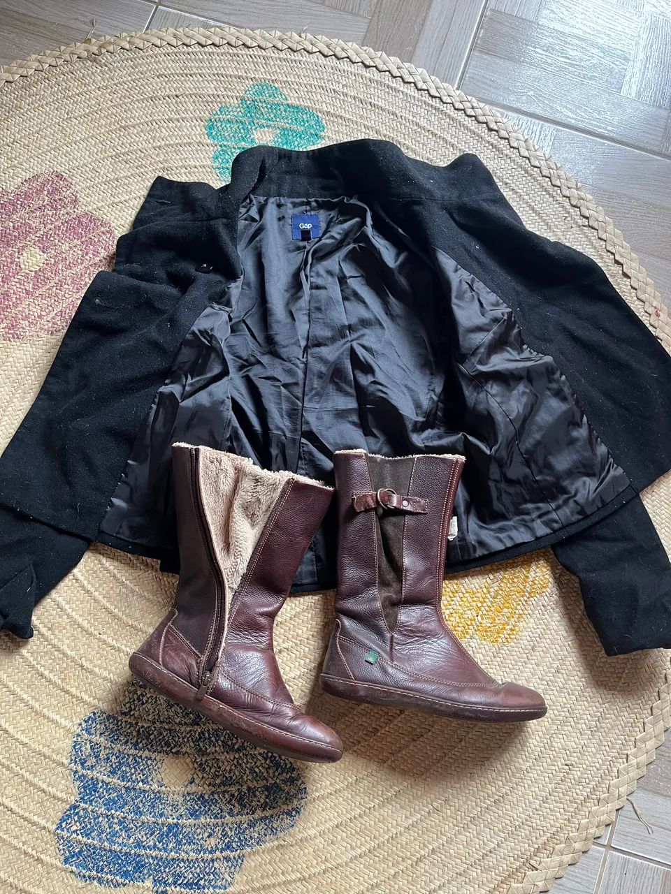 Blazer e botas para frio Internacional 
