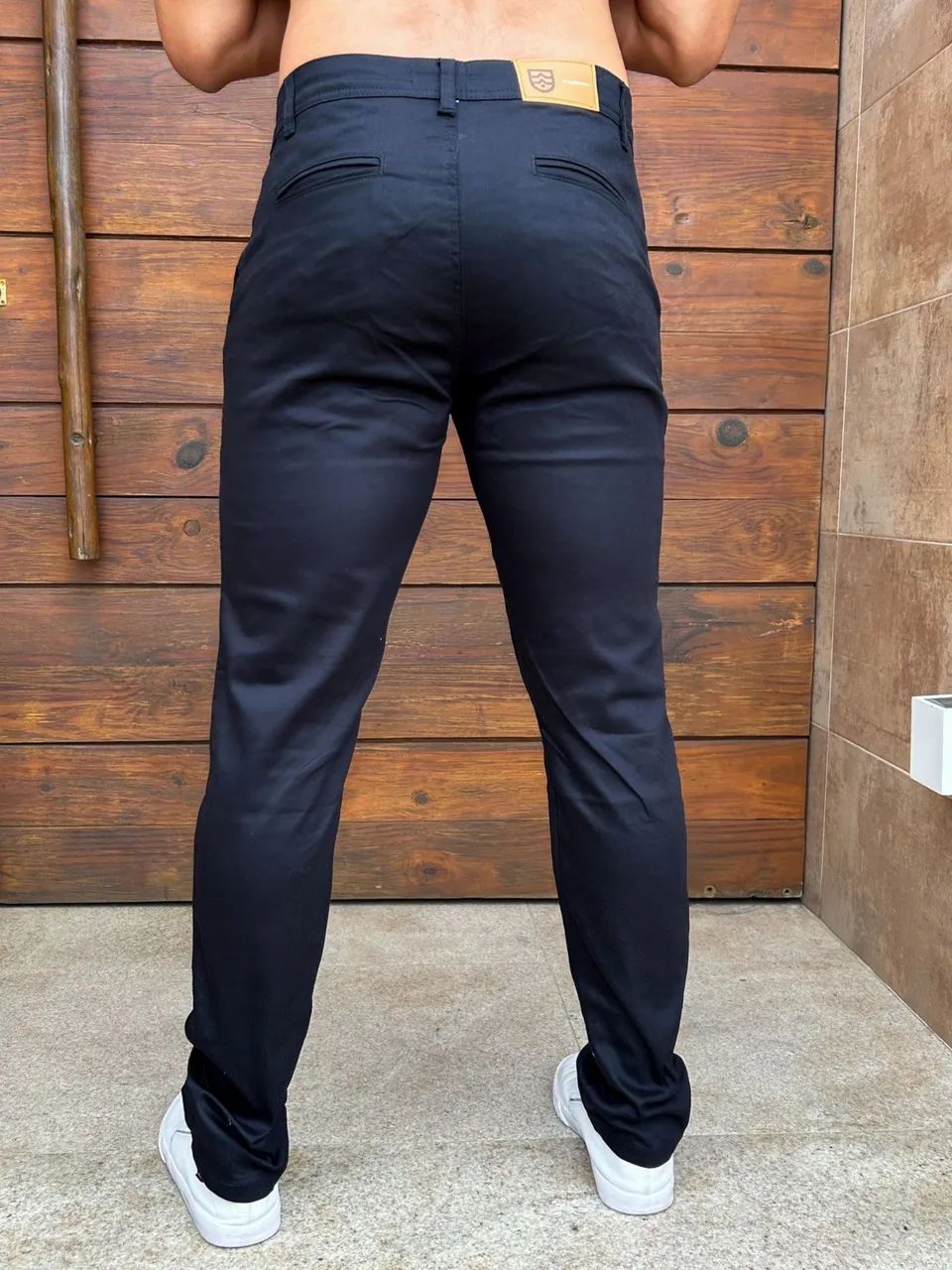 Calça brim esporte fino cinza  - Foto 2