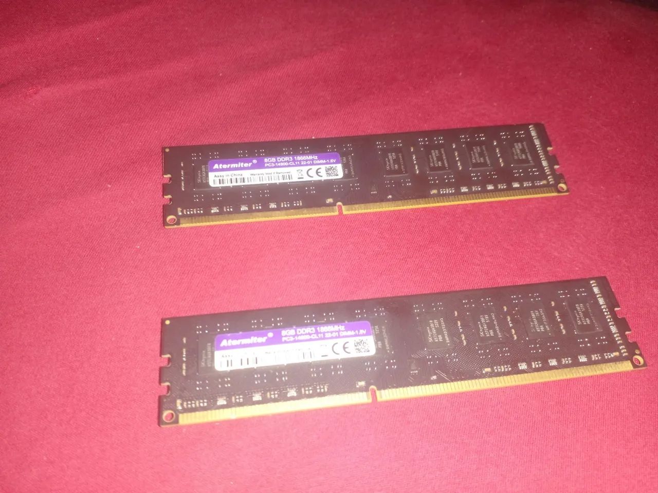 Memória RAM 8GB DDR3 1866MHZ. ATERMITER
