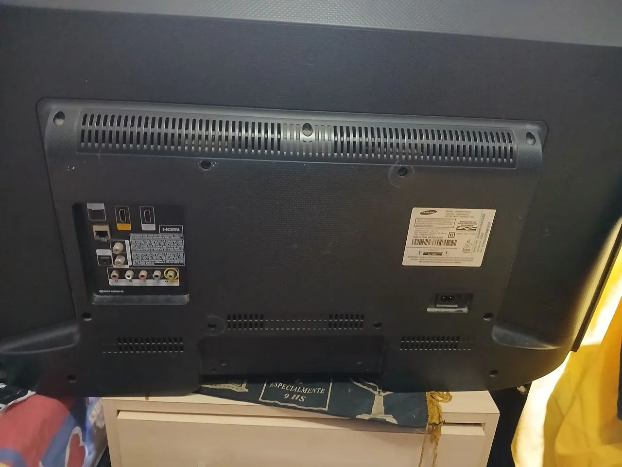TV Samsung funcionando porém com tela danificado 