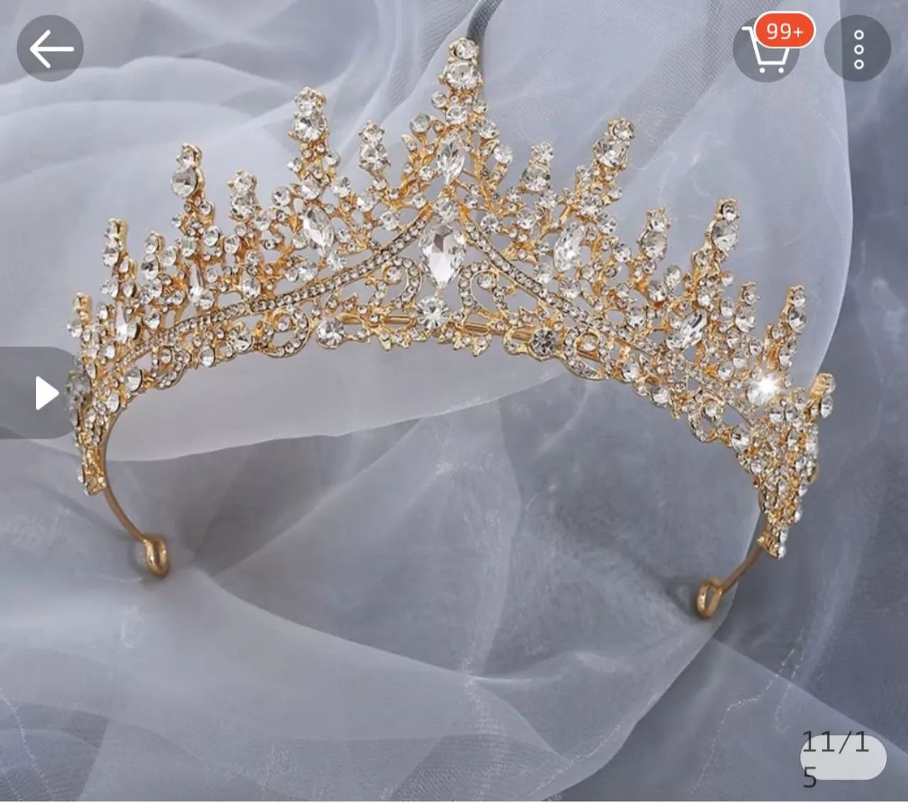 Coroa e jóias de festa Debutante e casamento  - Foto 5
