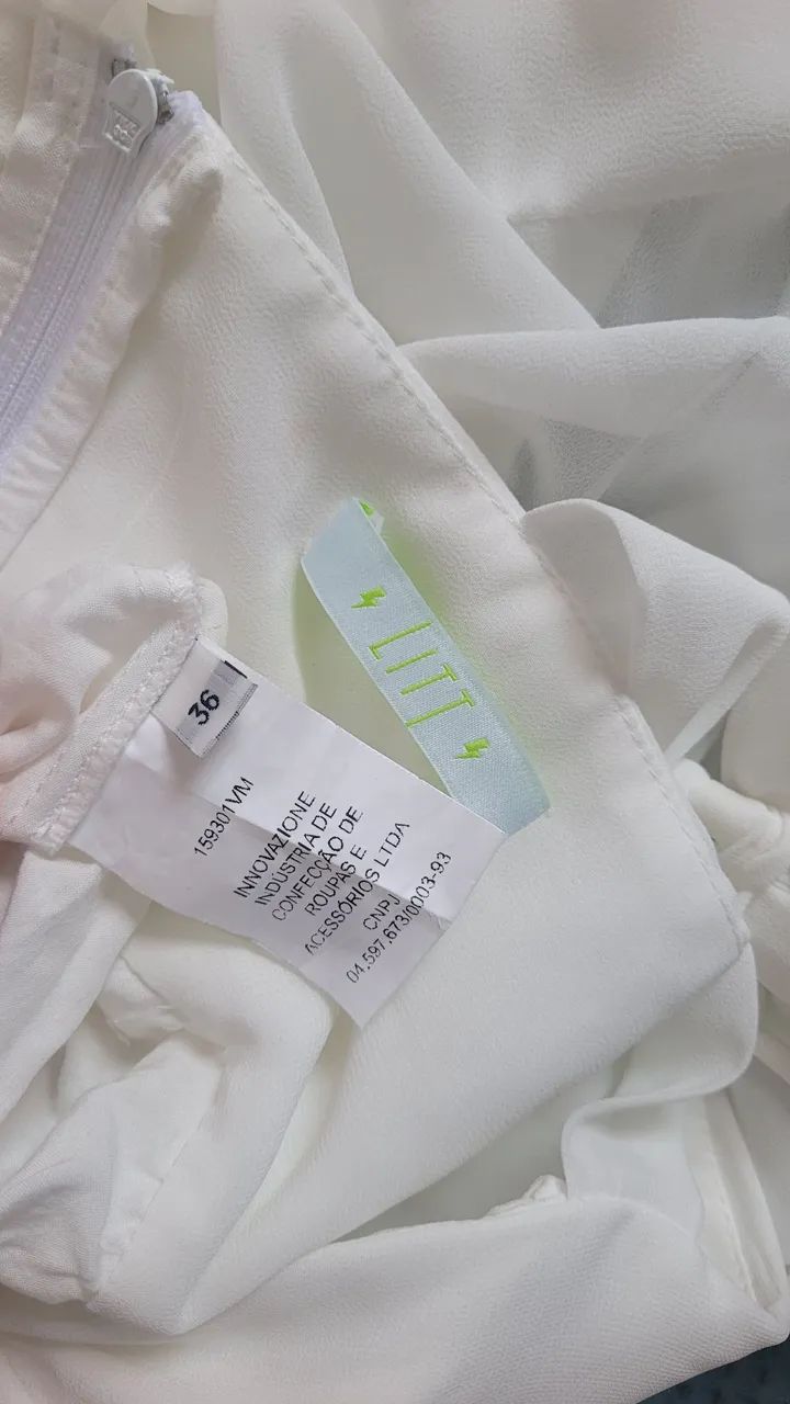 Vestido LITT off white Tam.  36/38 - Foto 3