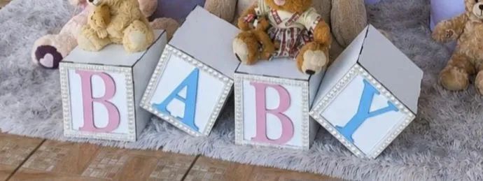Cubos e itens cha revelação e bebê  - Foto 2