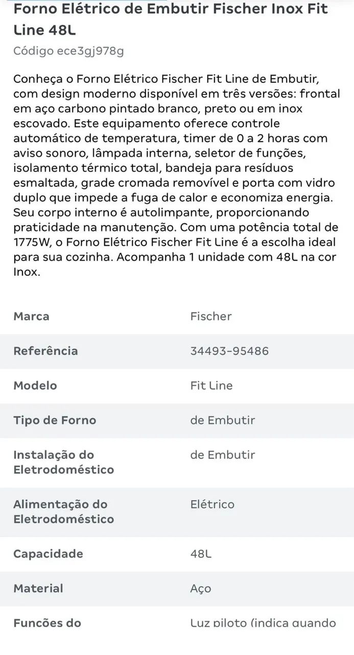 Forno elétrico, novo, na caixa, R$800,00 - Foto 3