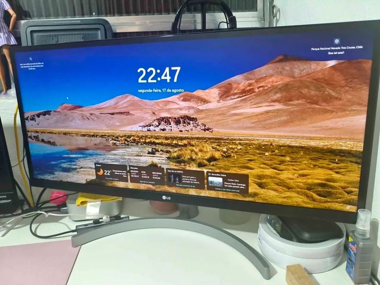 Monitor LG 29 ultrawide branco  - Foto 3