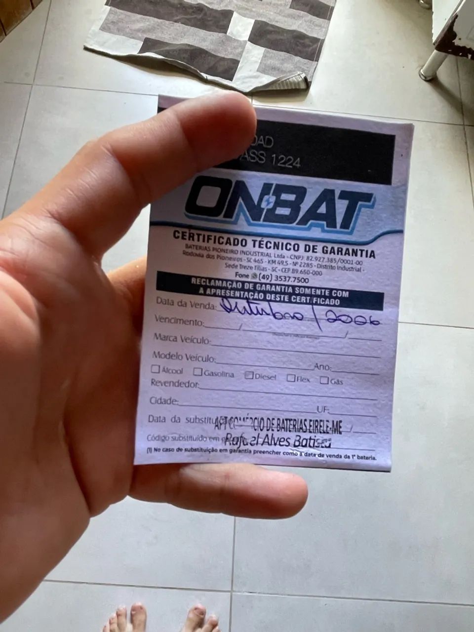 Bateria Onbat 50Ah - Foto 4