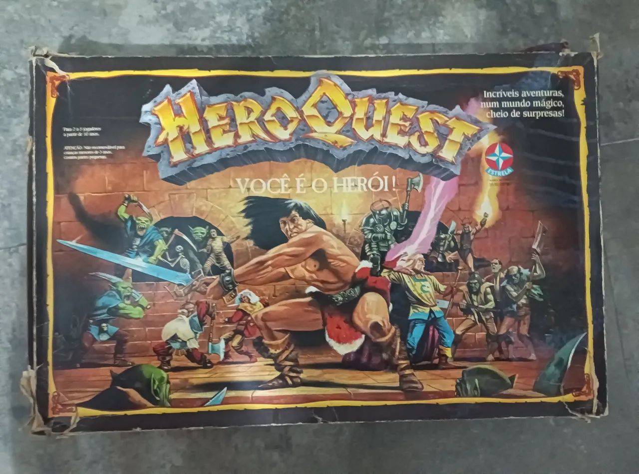 RPG HeroQuest Estrela (Anos 90) Completo + 2 Expansões