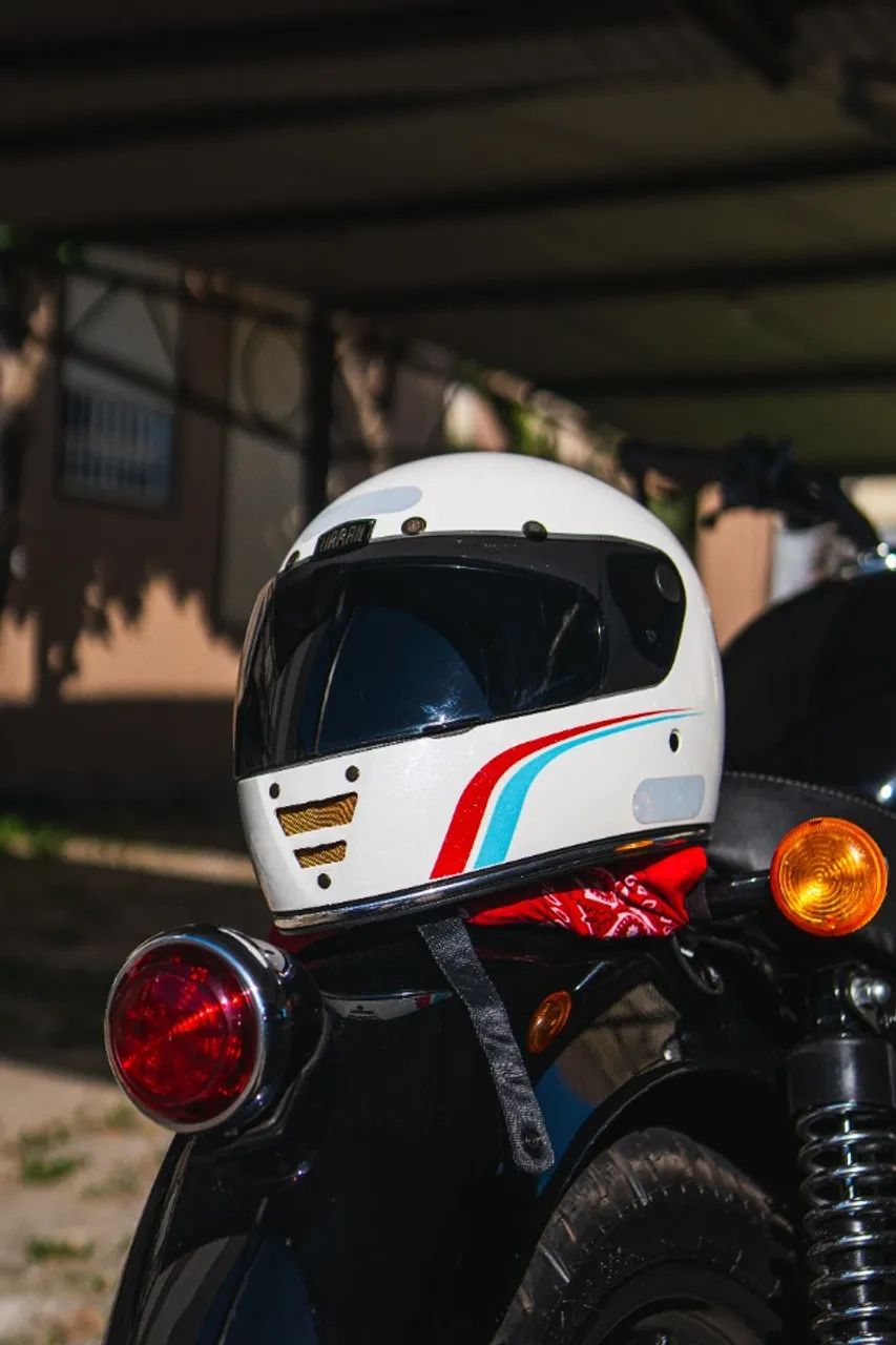 Capacete Urban Cafe Racer White - Foto 2