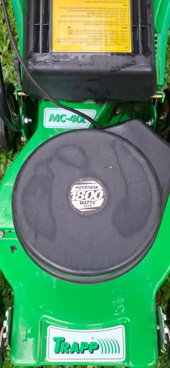 Cortador de grama eletrico trapp 1800w mc 40l com recolhedor  - Foto 5