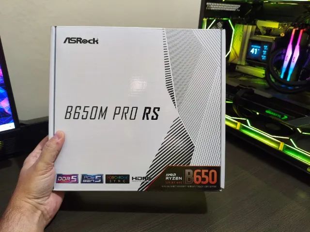 Asrock B650M PRO RS (Impecável) completa com NF