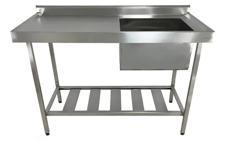 Pia de Aco Inox Cuba a direta , 1,30x0,60x0,90