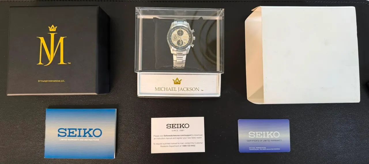 ? SEIKO X MICHAEL JACKSON - EDIÇÃO LIMITADA DE COLECIONADOR ? - Foto 3