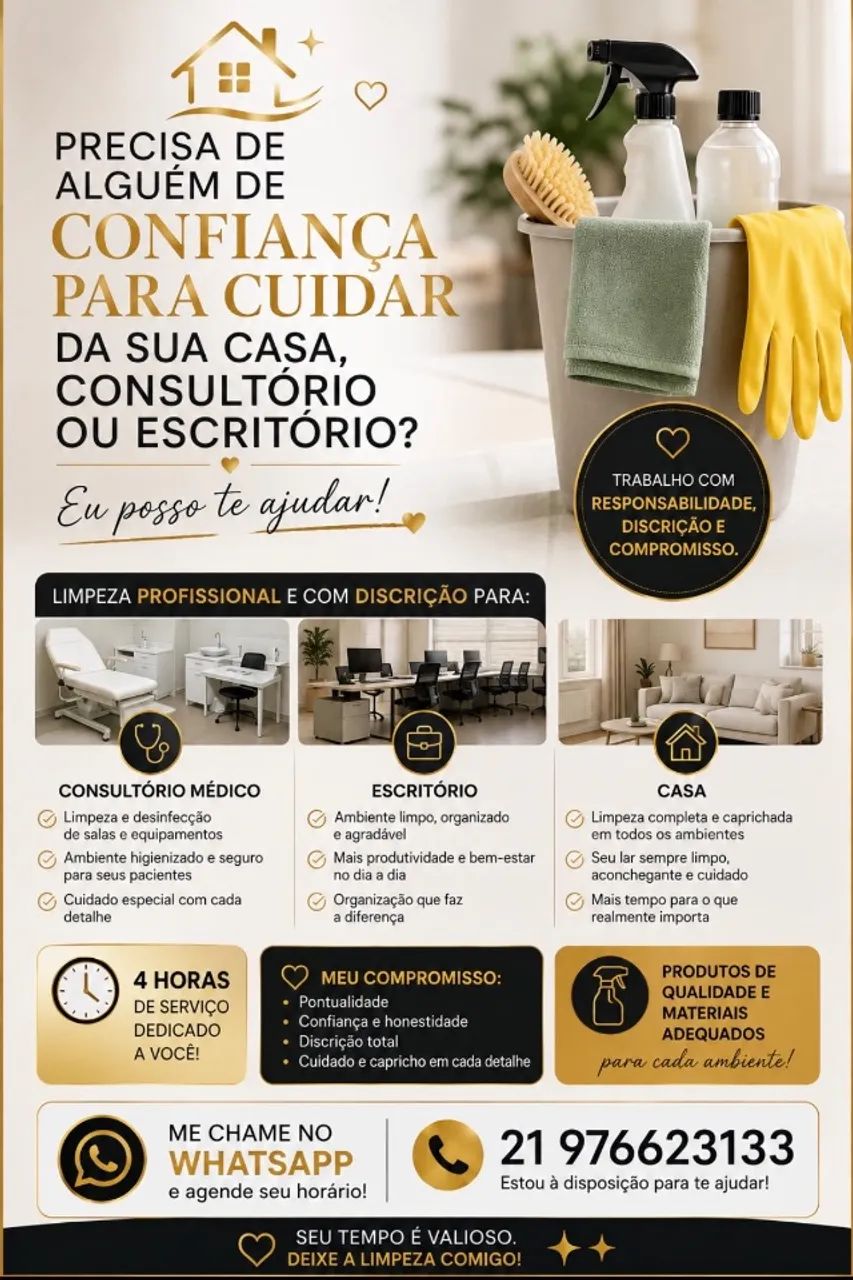 Limpeza e organização 