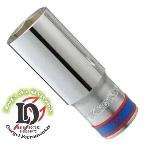Soquete Sextavado Longo 21mm - 3/4 - King Tony-KT623521M