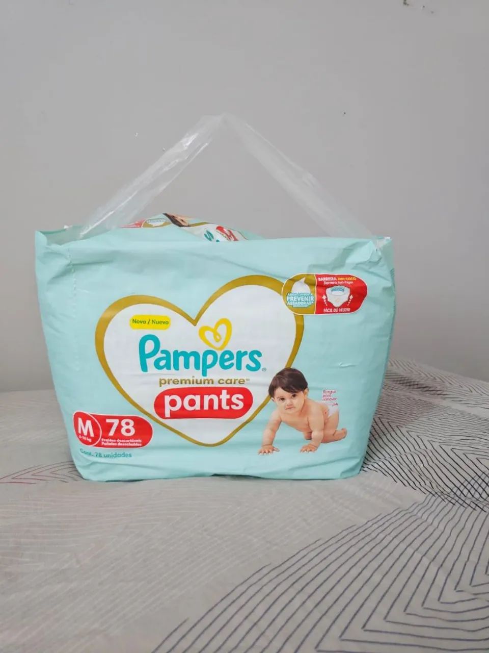 fraldas tamanho M e G diversas marcas