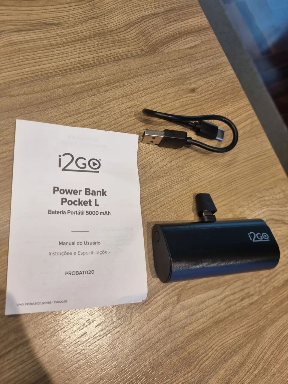 Carregador Portátil 5000 mAh lightning para celular - Foto 2