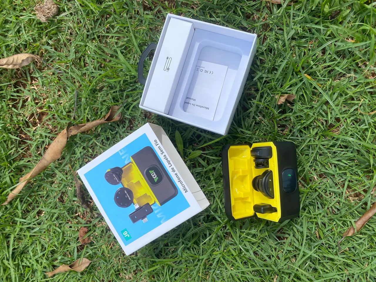 Lapela com 2 microfones botão + Cancelamento de Ruídos - Foto 2