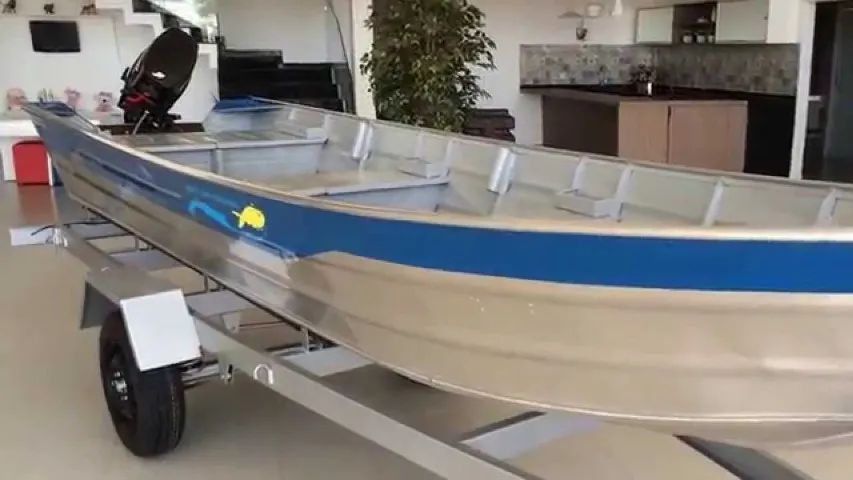 barco de aluminio 6 metros zero - Foto 2