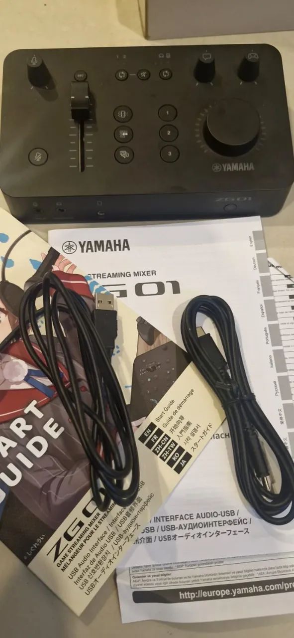 Yamaha ZG01 Game Streaming Mixer Completa | Interface para Stream