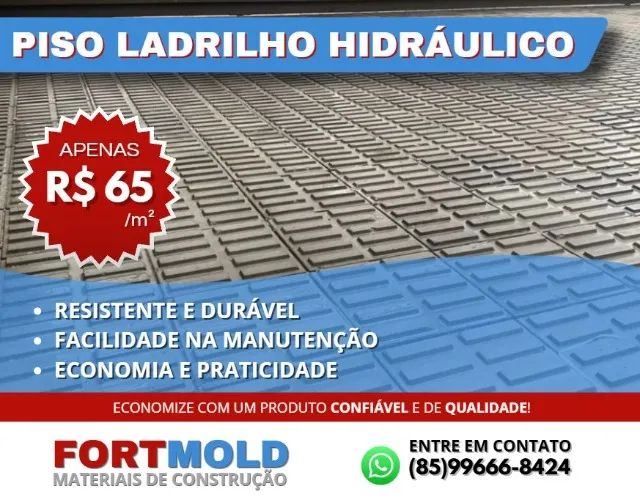 PISO LADRILHO HIDRÁULICO PRÉ-MOLDADO