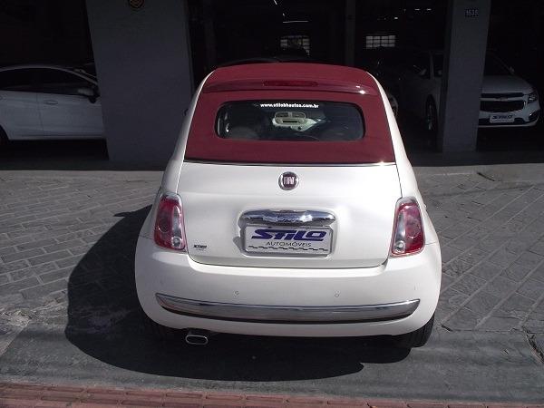 Fiat 500 Cabrio Air 1.4 Automático Conversível 13/14 Branco Cód. 7272 - Foto 7