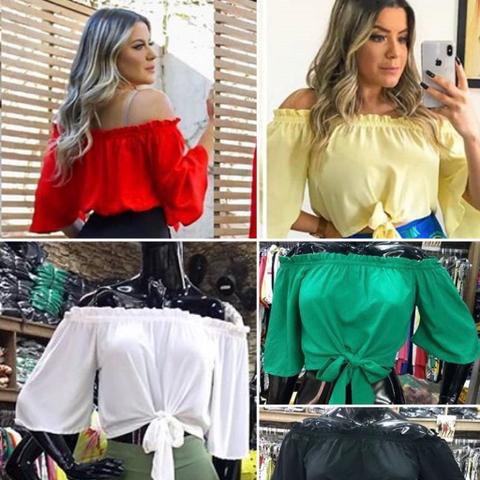 Blusinha cropped ciganinha - Foto 4