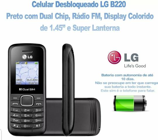 Celular Lg B220 Dual Sim Radio Fm Lanterna (Loja Física) - Foto 3
