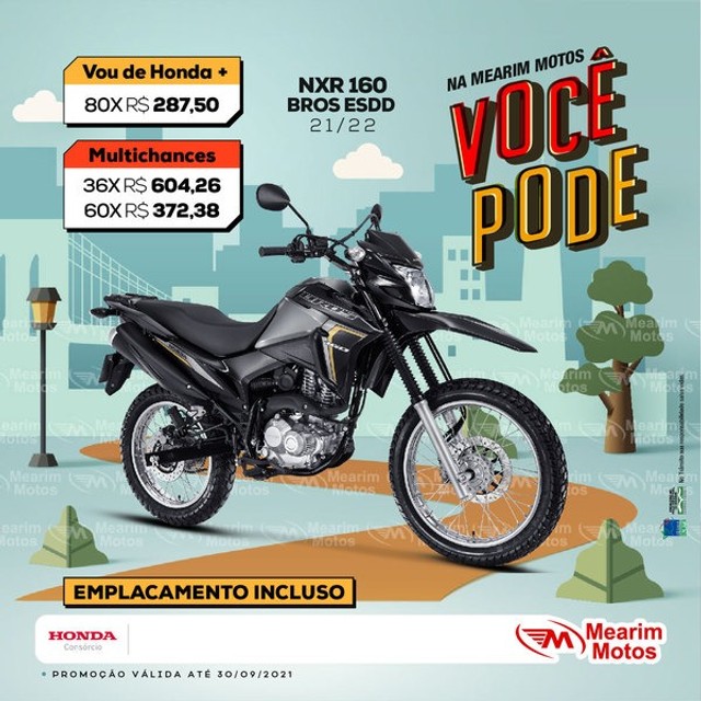 NXR BROS 160 ESDD COMPLETA 2022 CONSÓRCIO HONDA
