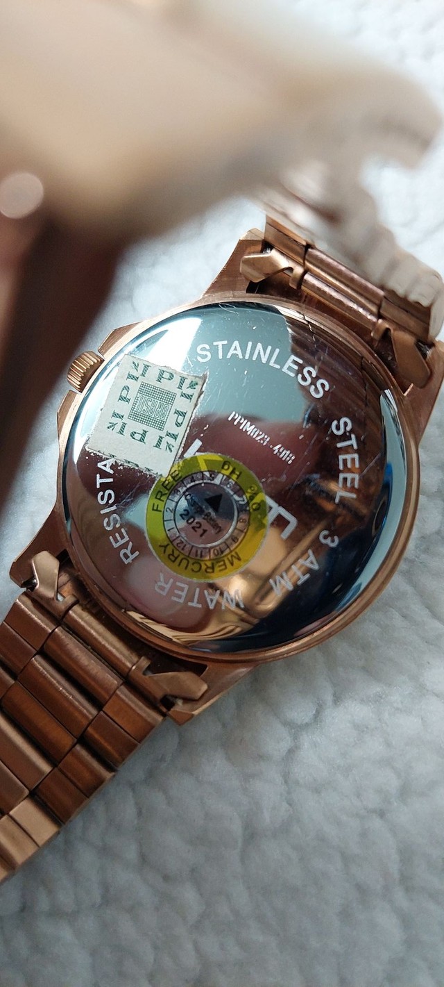 Relógio Akium Feminino Aço Dourado Rosé TML 7128A 30mt - Foto 5