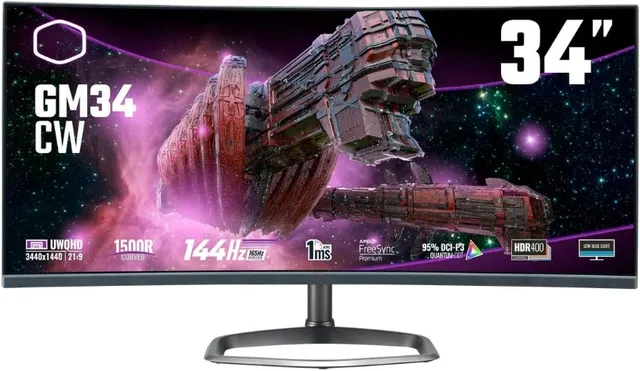 Gamemax - Monitor GAMEMAX 27 Preto Plano 144Hz 1440P 1ms