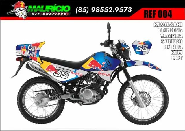 Adesivo motocross colormarcas Xr 200 Todos 0,20mm Trilha Cb-0197 em  Promoção na Americanas