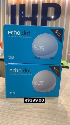 Amazon Echo Dot 5 Geração Com Relógio e Alexa - Novo Lacrado - Parcelamos Sem juros