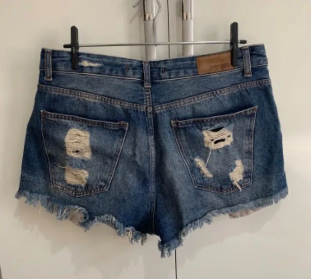 Short Jeans Curto Destroyed (TAM: 42) - Foto 4