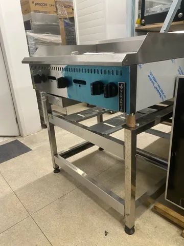 Chapa para hambúrquer profissional linha prime toda inox / marca venâncio - Foto 2