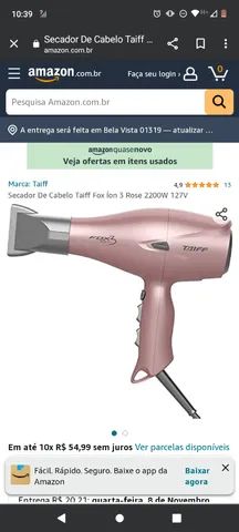 Taiff Secador De Cabelo Fox Ion3 Rose Profissional 2200w