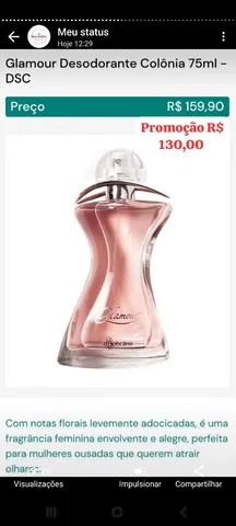 Glamour o Boticário novos e lacrados