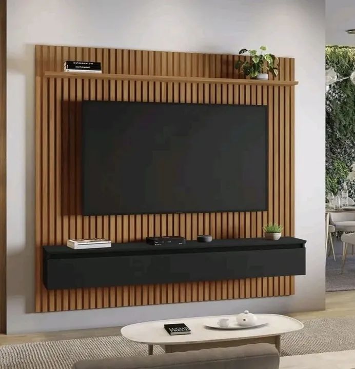 Painel para TV 75 polegadas ripado- Moderno e Elegante417563272125491201