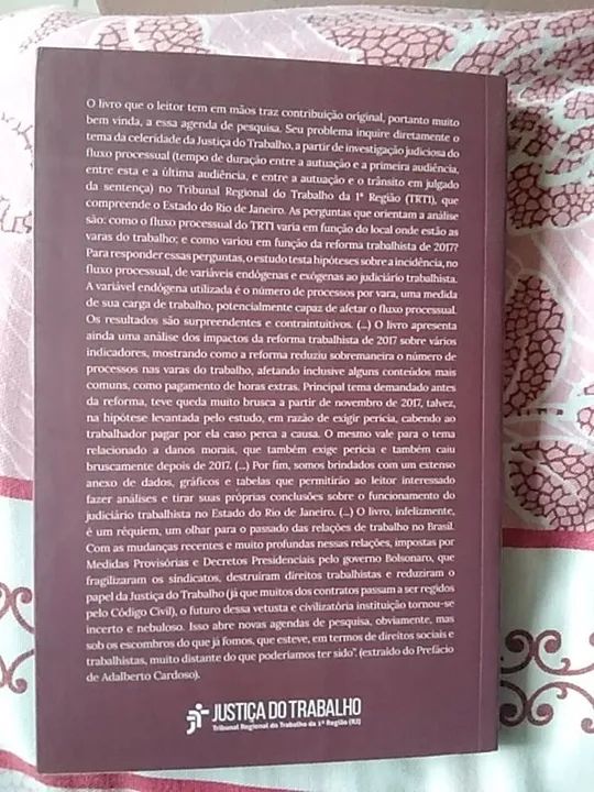 Livro de Direito - O Tempo, o espaço e a reforma no TRT/RJ - Foto 2