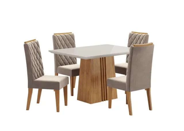 Mesa com 4 cadeiras Sidnéy - Foto 3