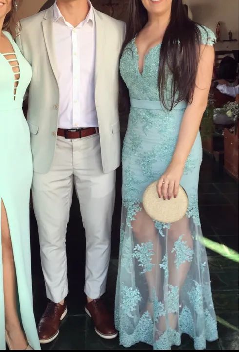 Vestido de festa bordado 